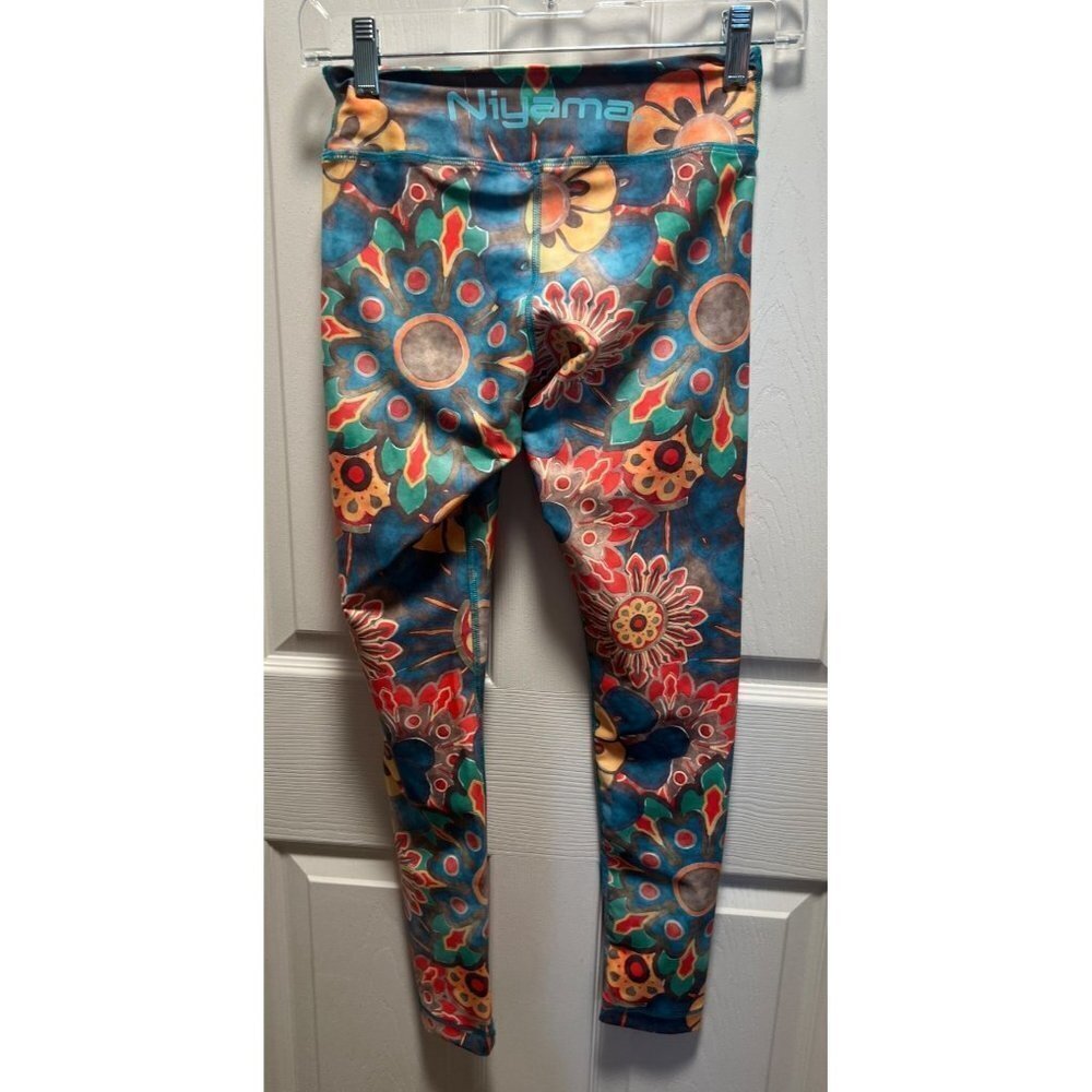 Niyama | Colorful Floral Yoga Leggings Sz‎ XS - Picture 2 of 7